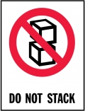 LABEL "DO NOT STACK"