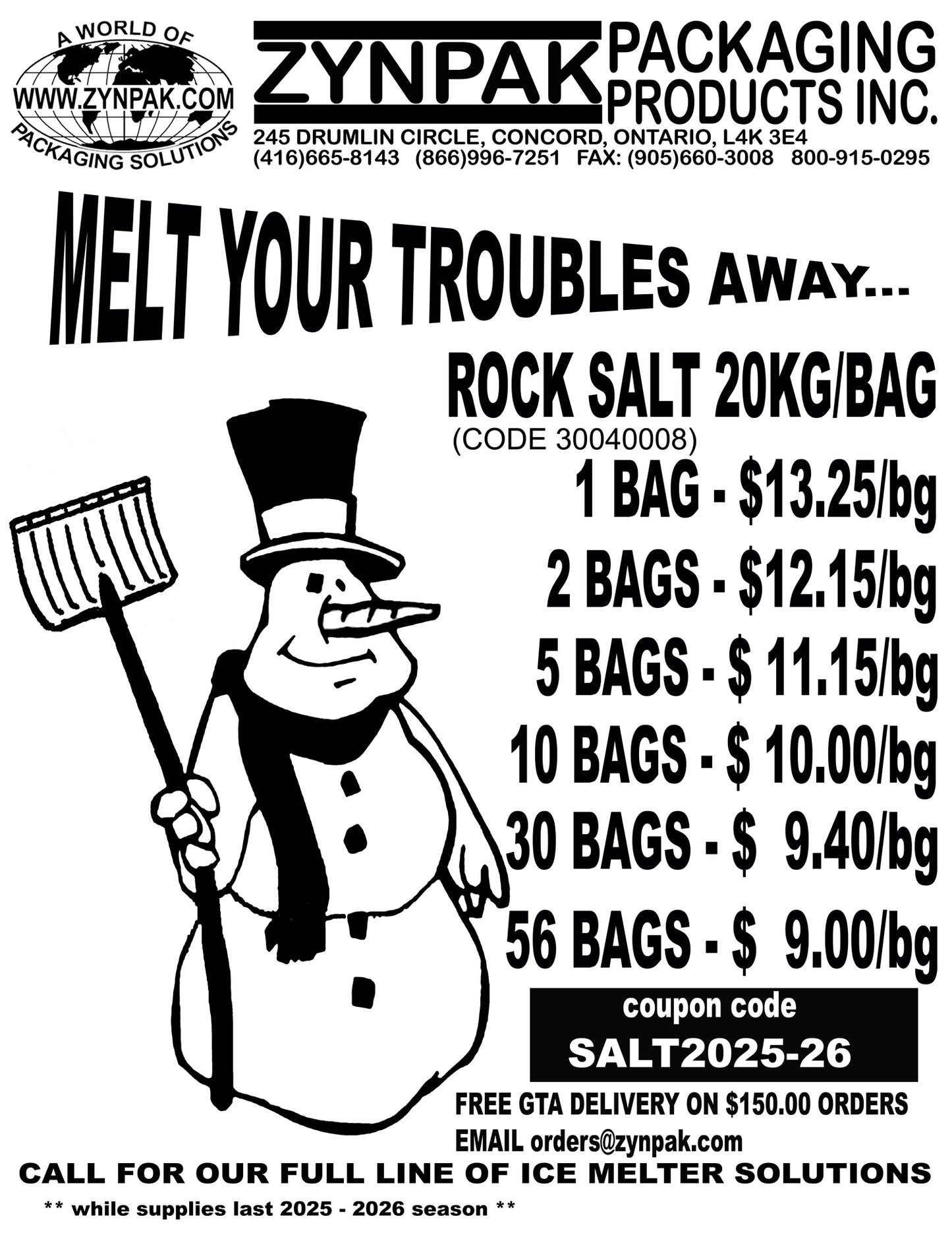 ICE MELTER "WINDSOR SALT ICE PATROL"